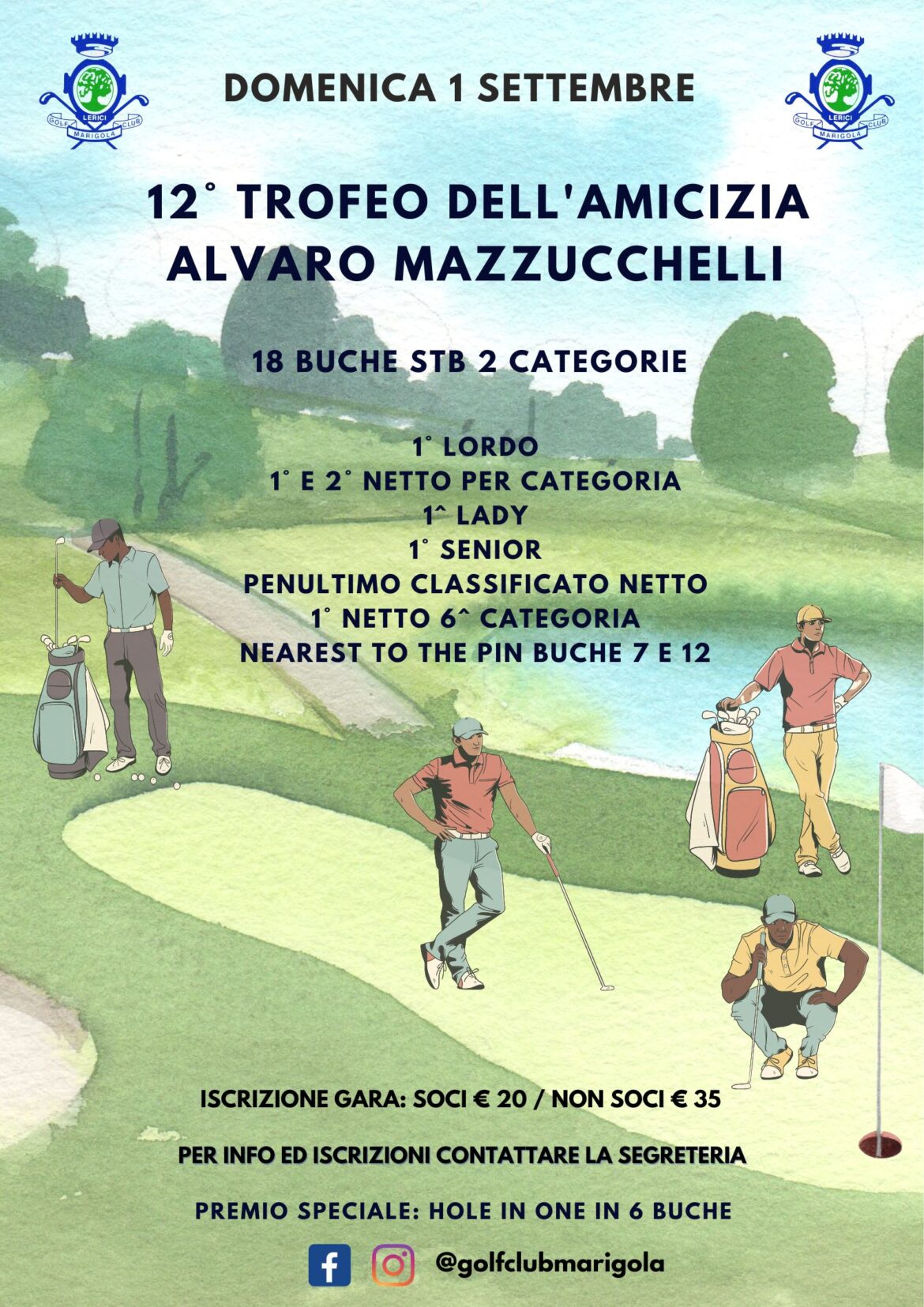 12° Trofeo dell’Amicizia Alvaro Mazzucchelli – domenica 1 settembre 2024