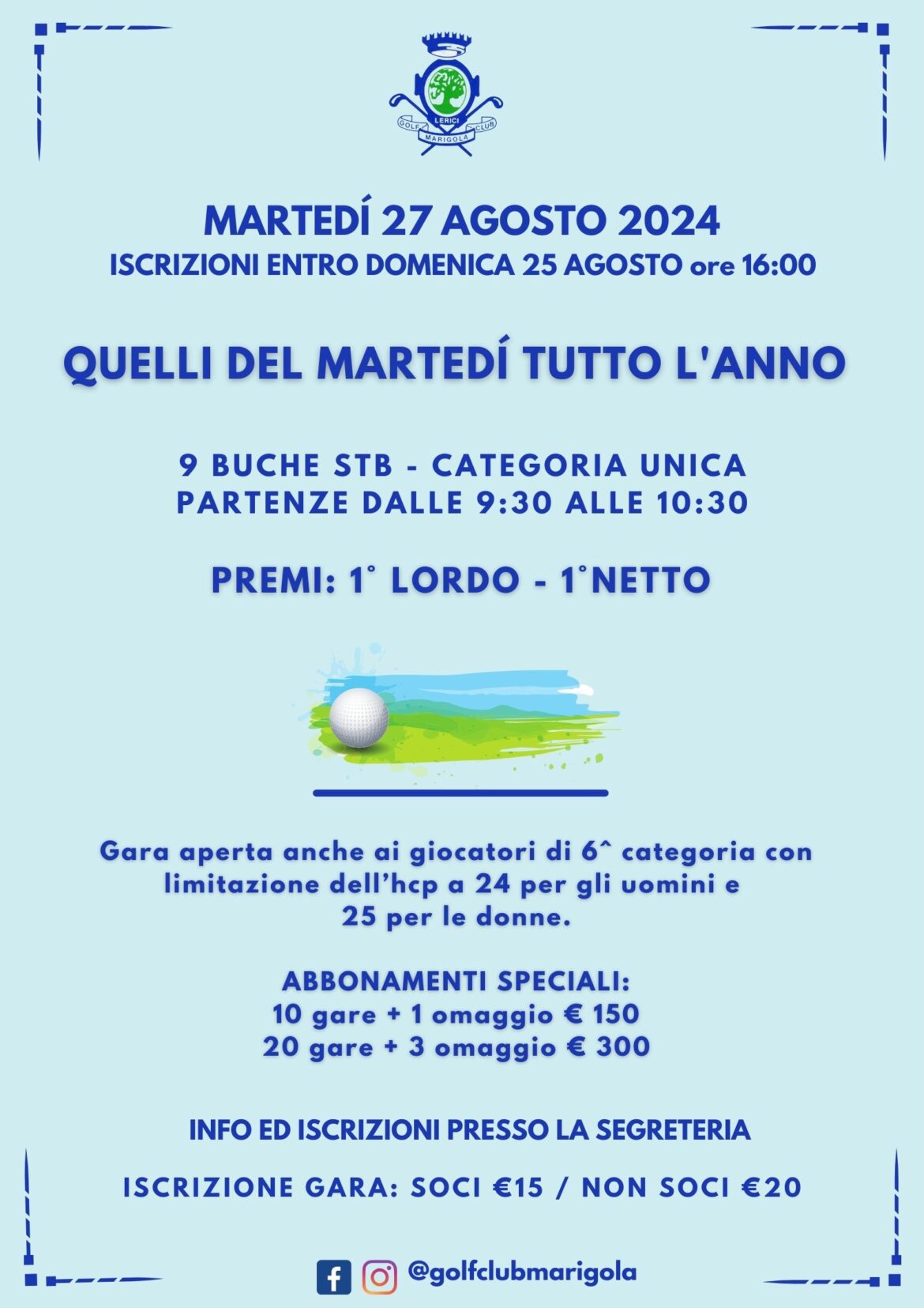 QUELLI DEL MARTEDÍ – 27 AGOSTO 2024