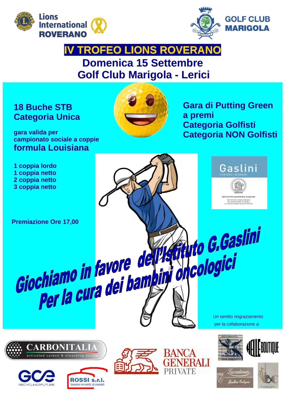 4° TROFEO LIONS ROVERANO – DOMENICA 15 SETTEMBRE 2024
