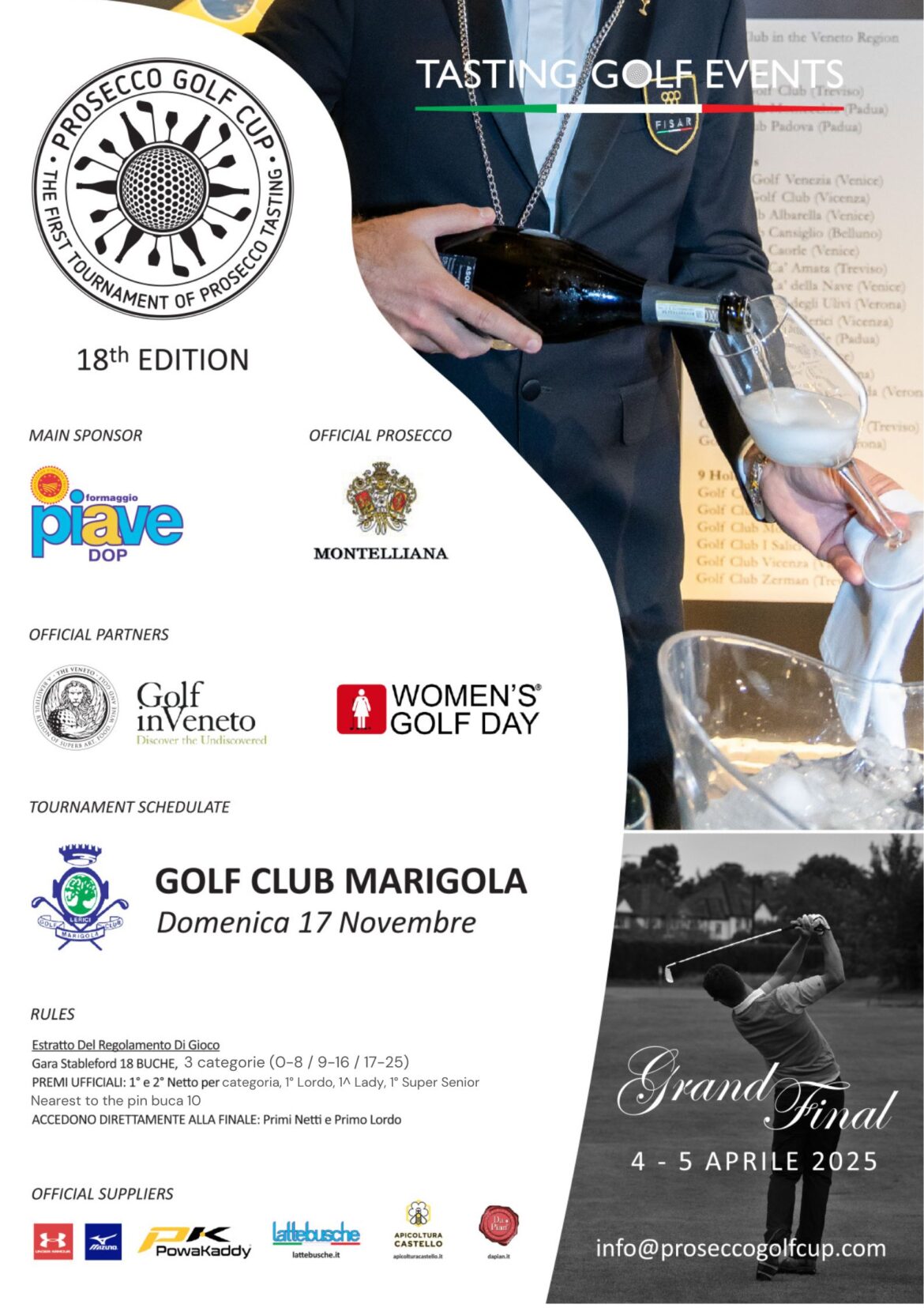PROSECCO GOLF CUP – domenica 17 novembre 2024