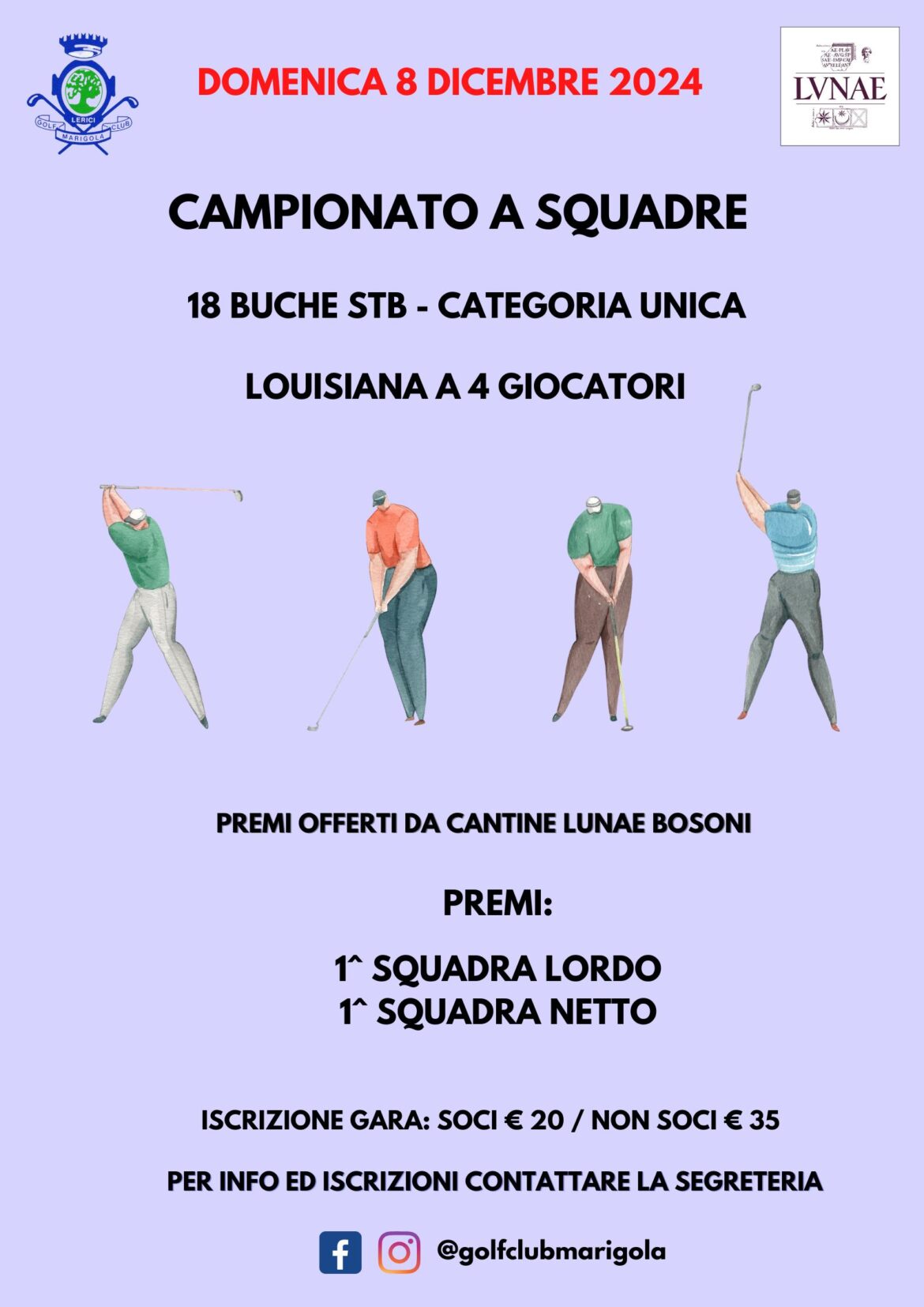 CAMPIONATO A SQUADRE – domenica 8 dicembre 2024