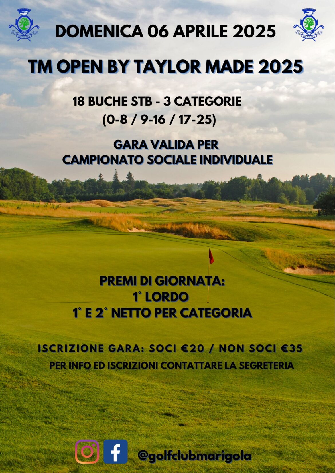 TM OPEN by TAYLOR MADE – SC INDIVIDUALE – domenica 6 aprile