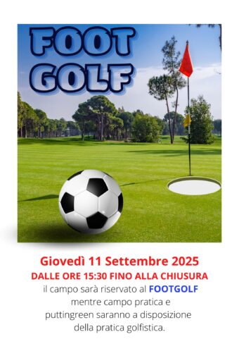 FOOTGOLF GIOVEDI 11 SETTEMBRE 2025
