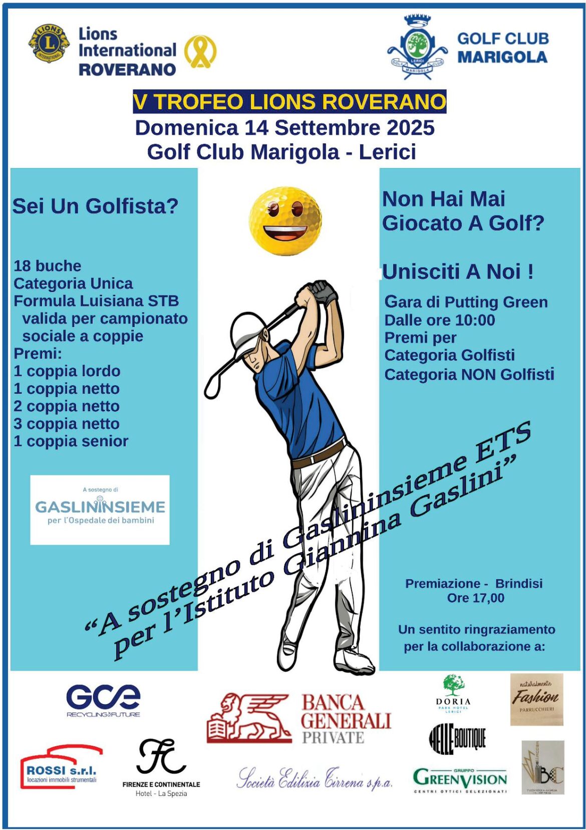 5° TROFEO LIONS ROVERANO – CAMPIONATO SOCIALE A COPPIE – DOMENICA 14 SETTEMBRE 2025