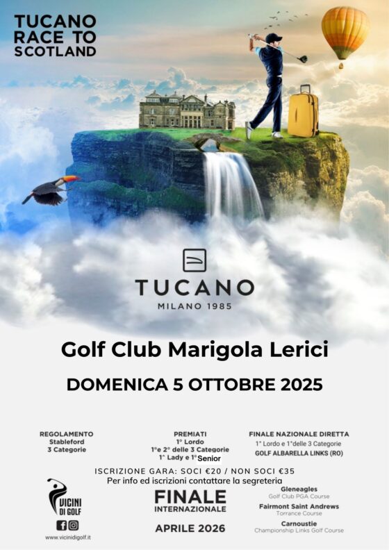 TUCANO RACE TO SCOTLAND – domenica 5 ottobre 2025
