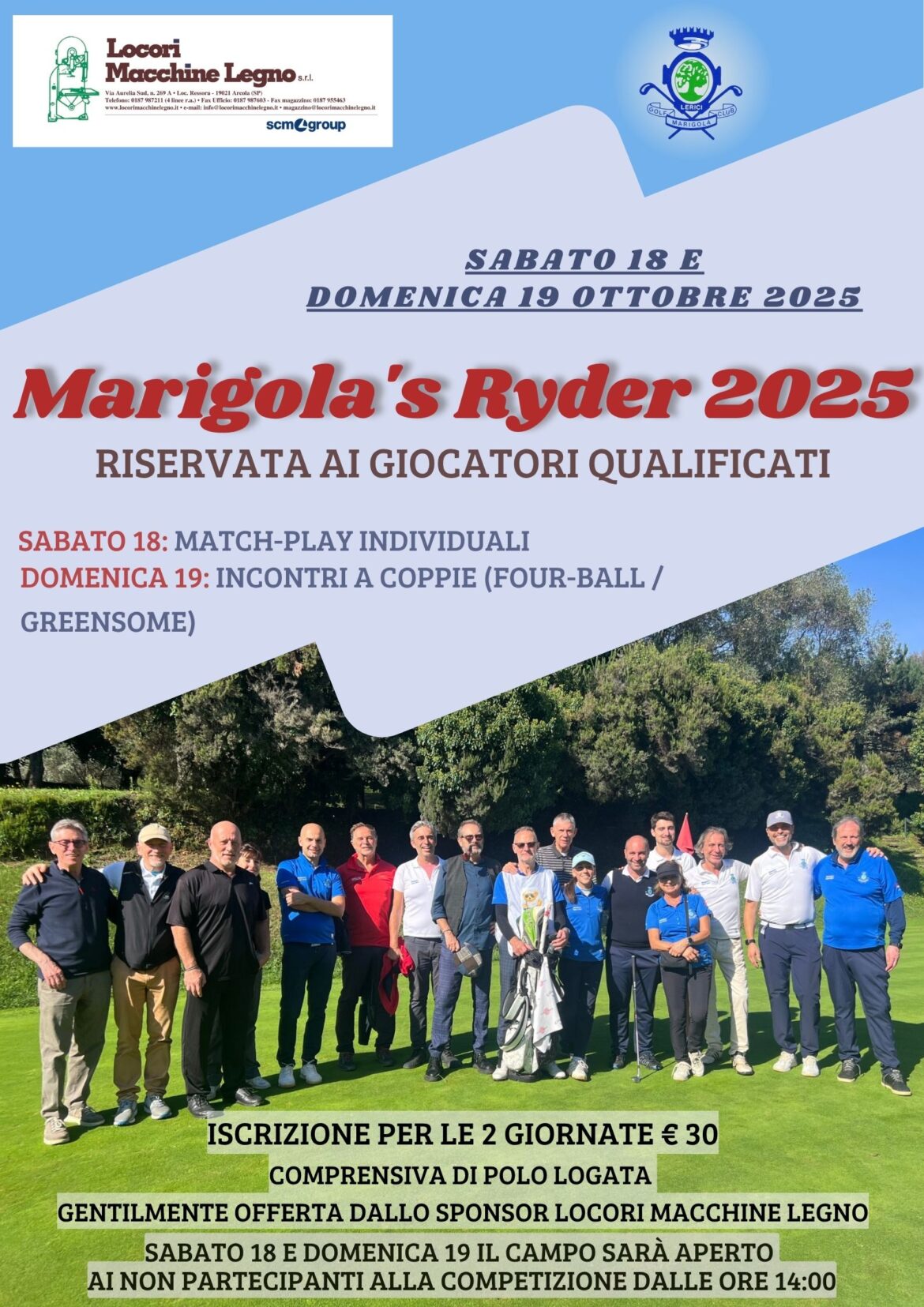 MARIGOLA’S RYDER 2025- sabato 18 e domenica 19 ottobre