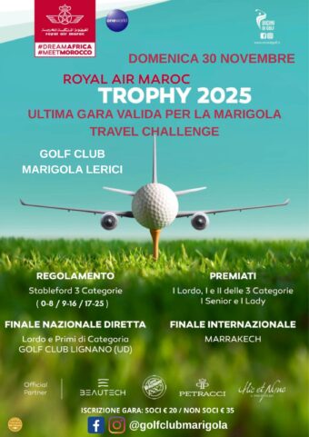 ROYAL AIR MAROC TROPHY 2025 – ULTIMA gara valida per la MARIGOLA TRAVEL CHALLENGE – domenica 30 novembre 2025