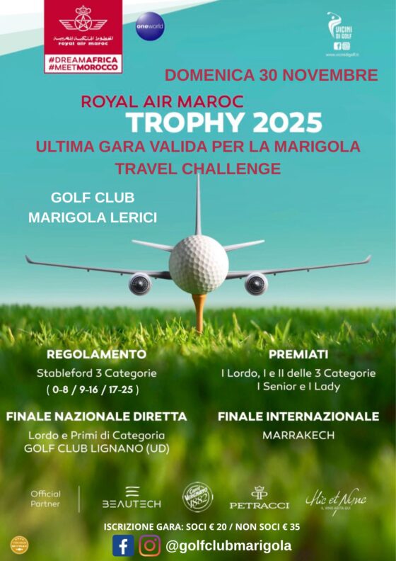 ROYAL AIR MAROC TROPHY 2025 – ULTIMA gara valida per la MARIGOLA TRAVEL CHALLENGE – domenica 30 novembre 2025